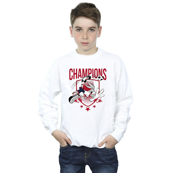 Looney Tunes Boys Bugs Bunny Champions Sweatshirt 12-13 år W White 12-13 Years