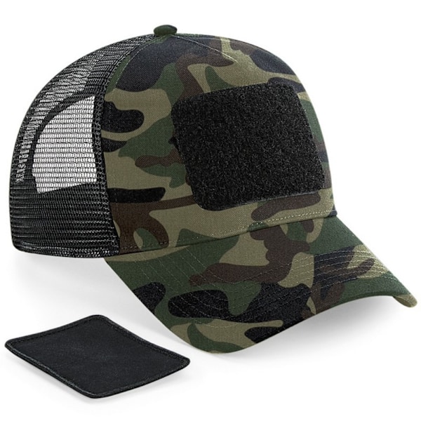 Beechfield Patch Snapback Trucker Cap One Size Jungle Camo Jungle Camo One Size