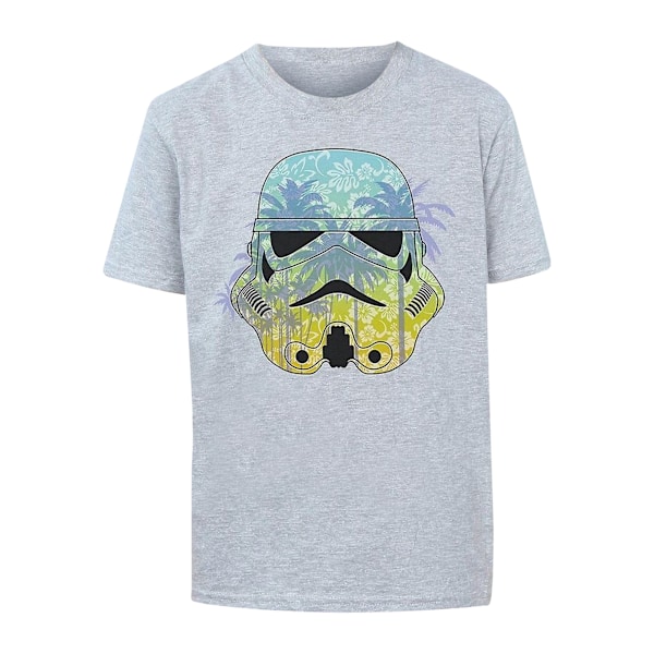 Star Wars Boys Command Stormtrooper Hawaiian T-Shirt 7-8 år Sports Grey 7-8 Years