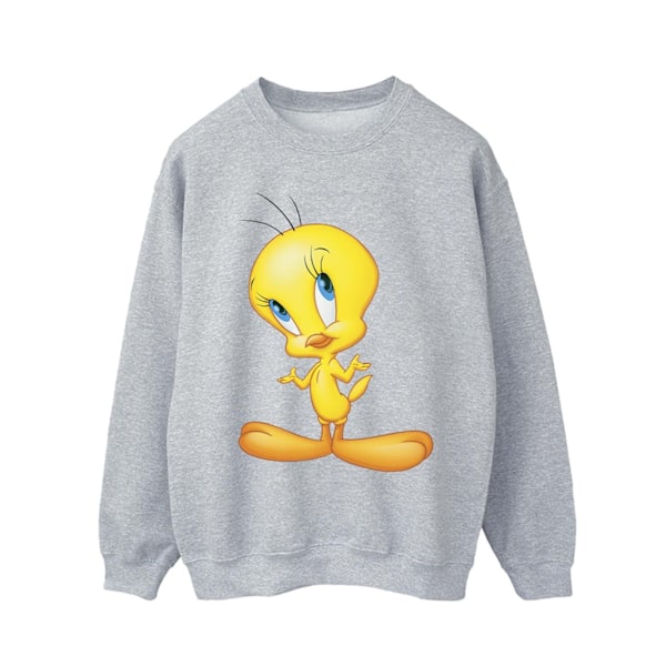Looney Tunes Tweety Stående Sweatshirt XL Sports Grey Sports Grey XL