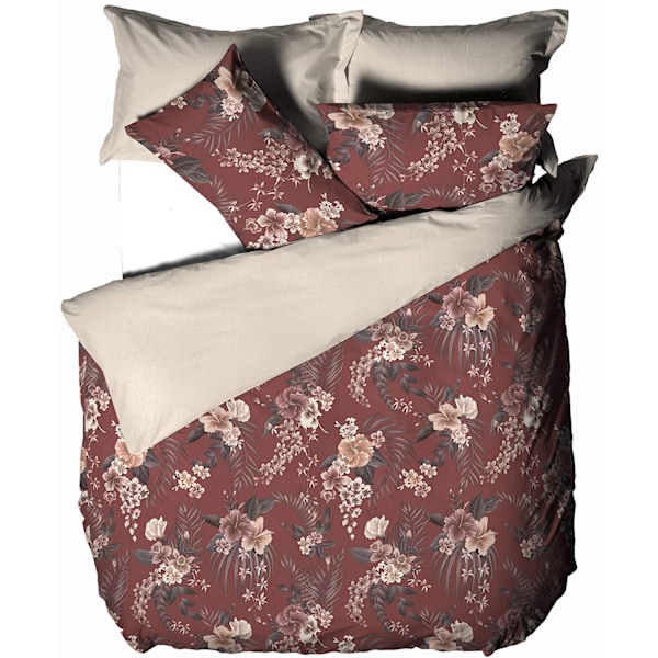Linen House Taira Påslakanset Dubbel Multifärgad Multicoloured Double