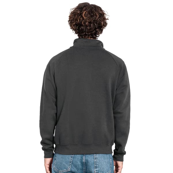 Fruit of the Loom Iconic Premium Half Zip-tröja för män M Ljusgrafit Light Graphite M
