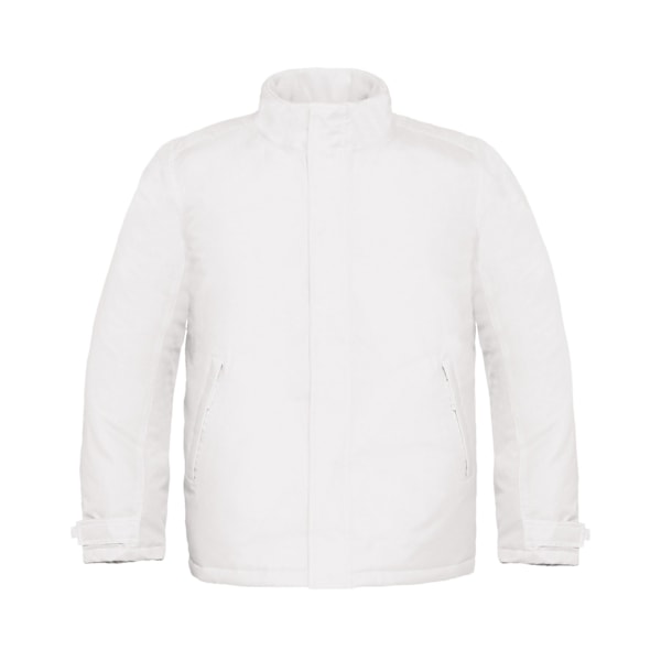 B&C Herr Real+ Vattentät Vadderad Jacka 3XL Vit White 3XL