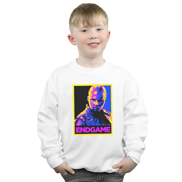 Marvel Boys Avengers Endgame Nebula Poster Sweatshirt 9-11 år White 9-11 Years