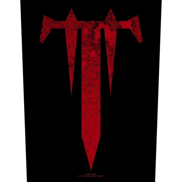 Trivium Logo T Patch En Storlek Svart/Röd Black/Red One Size