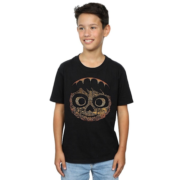 Coco Boys Miguel Face Bomull T-shirt 7-8 år Svart Black 7-8 Years