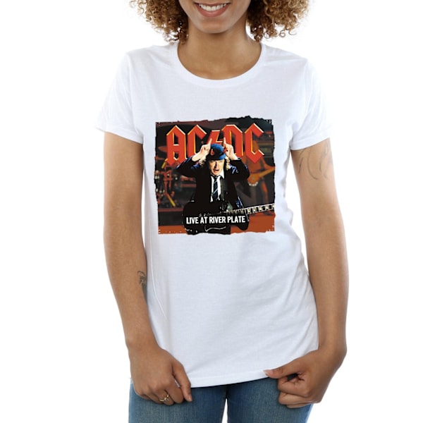 AC/DC Dam/Kvinnor Live At River Plate Columbia Records Bomull White M