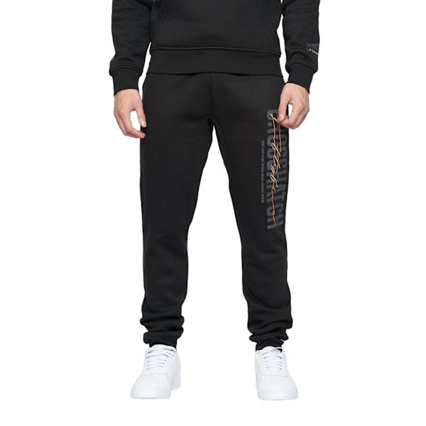 Crosshatch Mens Gooch Jogging Bottoms XL Svart Black XL