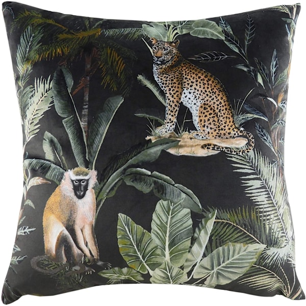 Evans Lichfield Kibale Animals Kuddfodral One Size Svart/Grö Black/Green/Yellow One Size