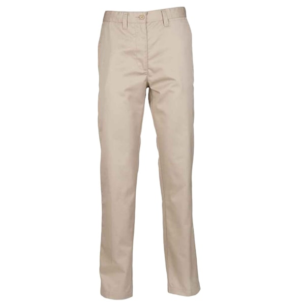Henbury Dam/Damkläder Platta Framtill Byxor 12 UK L Sten Stone 12 UK L