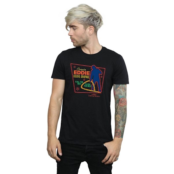National Lampoon's Julfest Cousin Eddie T-shirt för män Black M