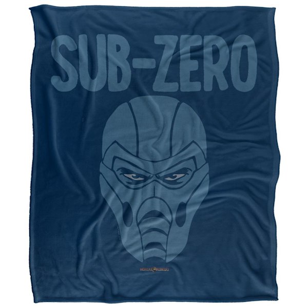 Mortal Kombat Huvud Sub-Zero Filt One Size Flerfärgad Multicoloured One Size