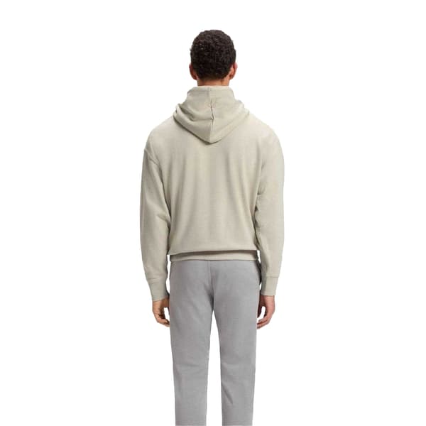 Boss Herr Bomull Regular Långärmad Tröja med Huva S Beige Beige S