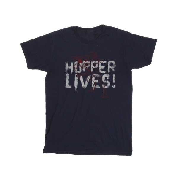 Netflix Boys Stranger Things Hoppers Live T-shirt 9-11 år Na Navy Blue 9-11 Years