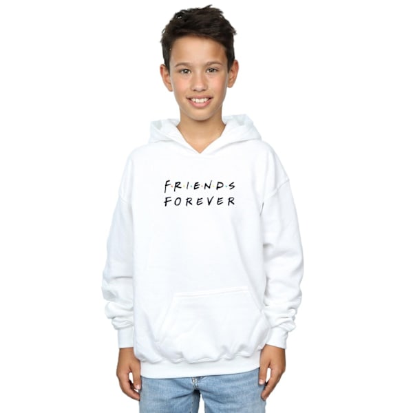 Friends Boys Forever Logo Hoodie 9-11 år Vit White 9-11 Years