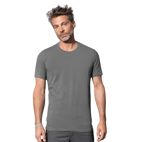 Stedman Stars Clive T-shirt med Rund Hals för Män XL Skiffergrå Slate Grey XL