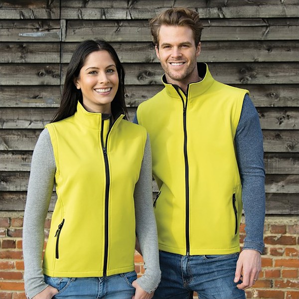 Result Core Dam/Damer Tryckbar Softshell Väst M Gul Yellow / Black M