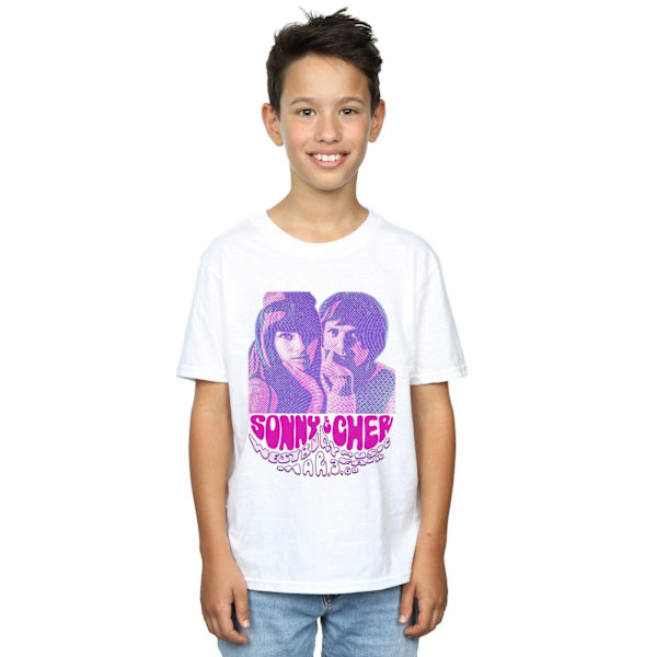 Sonny & Cher Boys Westbury Music Fair T-shirt 3-4 år Vit White 3-4 Years