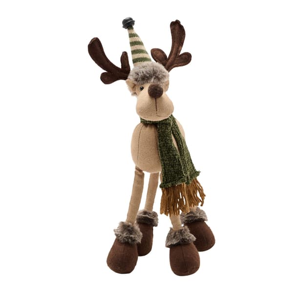 Tyg Älg Ornament med Fyra Ben One Size Brun Brown One Size
