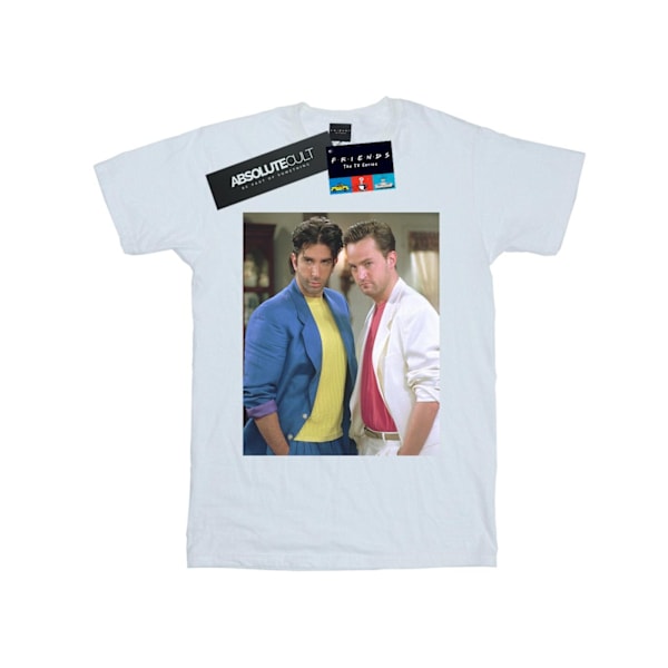 Friends Herr 80-tal Ross Och Chandler T-shirt XXL Vit White XXL