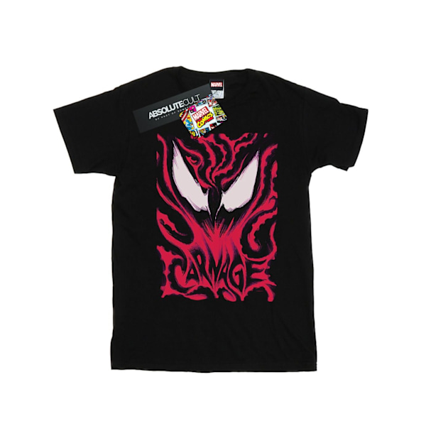 Marvel Girls Venom Carnage Bomull T-shirt 5-6 år Svart Black 5-6 Years