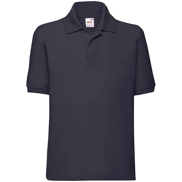 Fruit Of The Loom Barn/Pojkars Poly/Bomulls Pique Polotröja 7 Deep Navy 7-8 Years