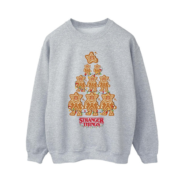 Netflix Dam/Kvinnor Stranger Things Pepparkaka Sweatshirt XX Sports Grey XXL