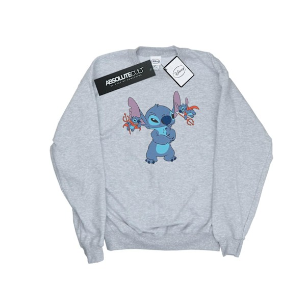 Disney Dam/Kvinnor Lilo Och Stitch Lilla Djävlar Sweatshirt S Sports Grey S