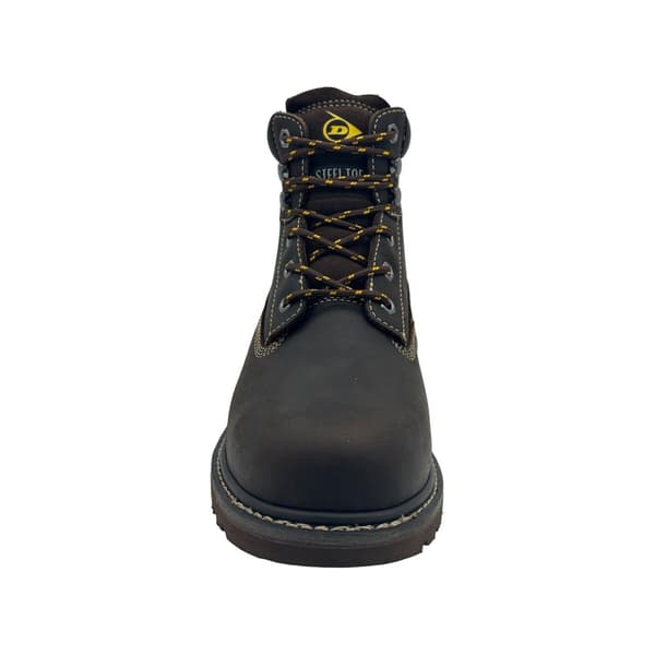 Dunlop Nevada Säkerhetskängor i Läder med Ståltåhätta för Herr 7 UK Brun Brown 7 UK
