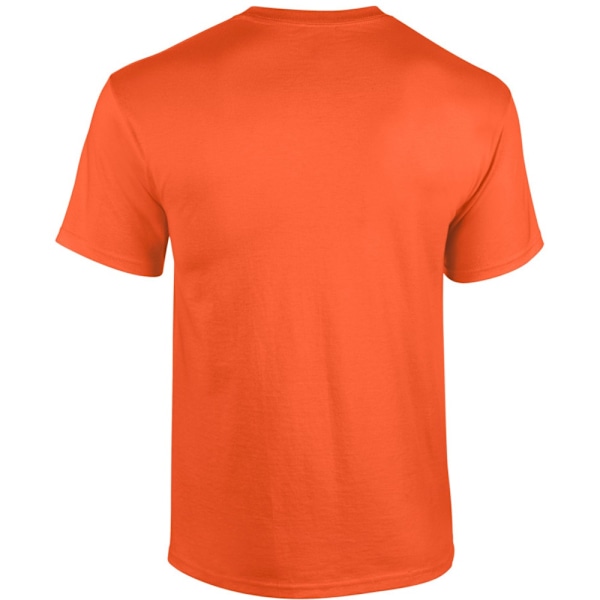 Gildan Mens Heavy Cotton Short-Sleeved T-Shirt S Orange Orange S