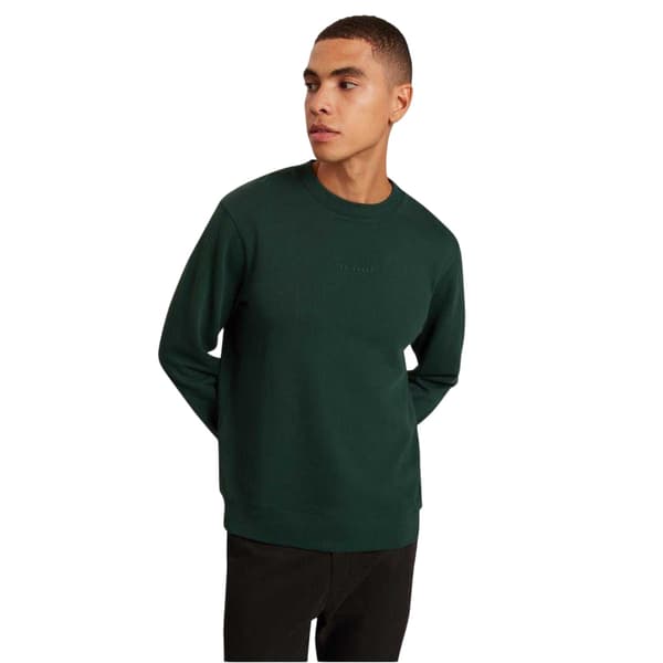 Ted Baker Sweatshirt med rund hals för män L Grön Green L