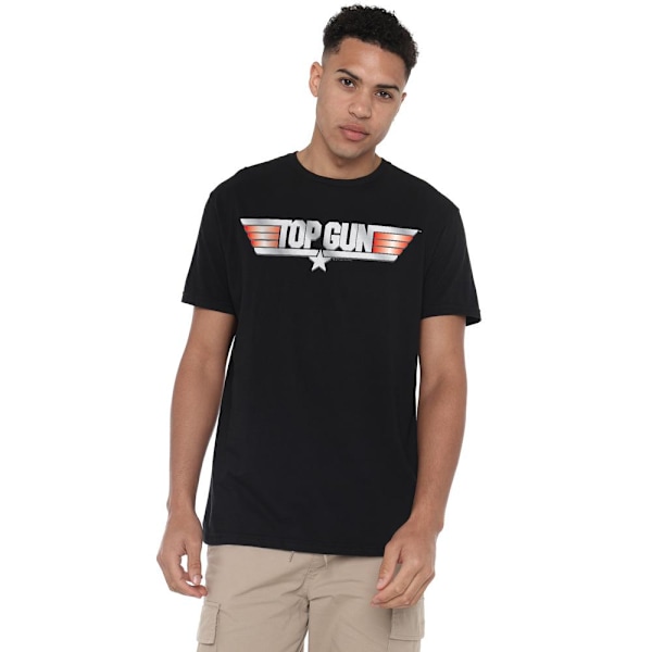 Top Gun Herr Logo T-Shirt L Svart Black L