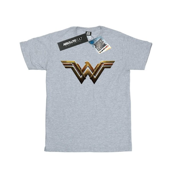 Wonder Woman Dam/Damer Logotyp Bomull Boyfriend T-shirt 3XL Sp Sports Grey 3XL