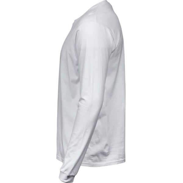 Tee Jays Herr Soft Long-Sleeved T-Shirt 4XL Vit White 4XL