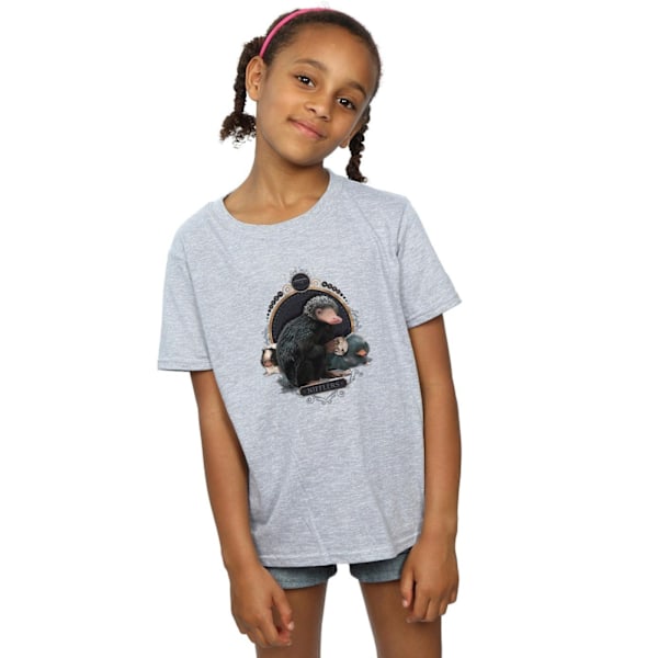 Fantastiska vidunder Baby Nifflers bomull T-shirt 5-6 år S Sports Grey 5-6 Years