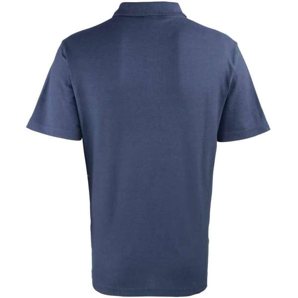 Premier Studded Pikétröja för Män 4XL Marinblå Navy 4XL