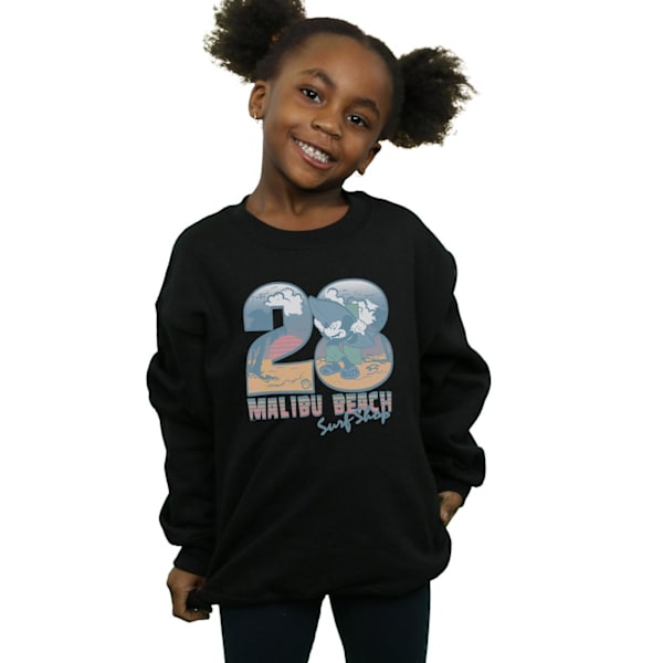 Disney Girls Mickey Mouse Surf Shop Sweatshirt 9-11 år Svart Black 9-11 Years