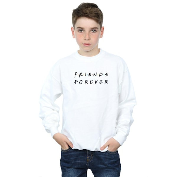 Friends Boys Forever Logo Sweatshirt 3-4 år Vit White 3-4 Years