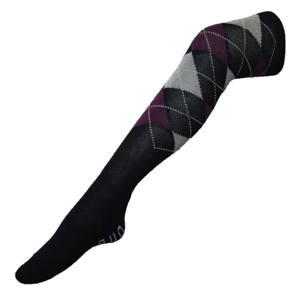 Dublin Unisex Argyle Strumpor En Storlek Lila/Ask Purple/Ash One Size