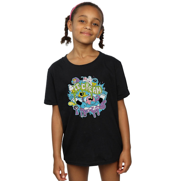 DC Comics Girls Teen Titans Go Glass T-shirt 7-8 år Black 7-8 Years