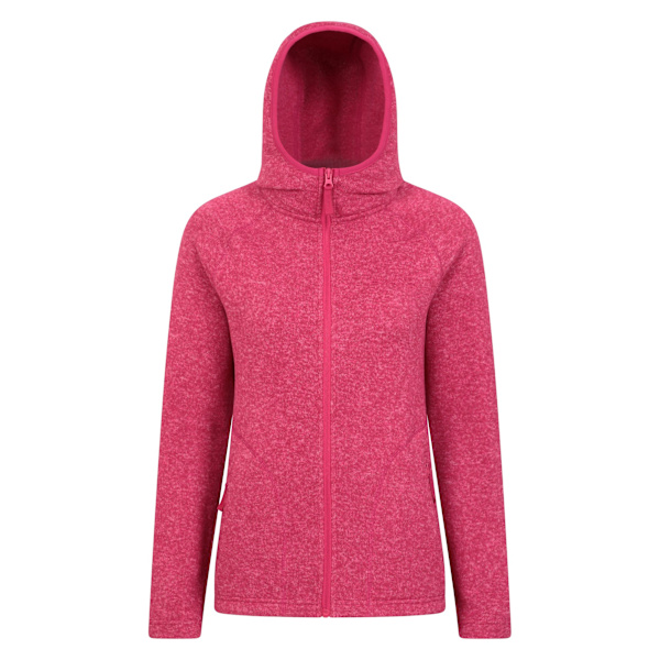 Mountain Warehouse Dam/Kvinnor Nevis Hoodie med Full Dragkedja 8 UK Bri Bright Pink 8 UK