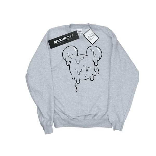 Disney Herr Mickey Mouse Glasshuvud Sweatshirt M Sports Grå Sports Grey M