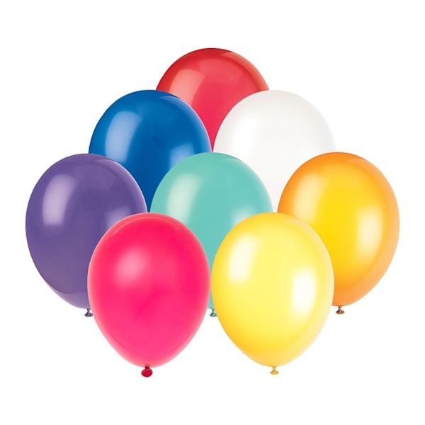 Unika festlatexballonger (72-pack) En storlek Flerfärgad Multicoloured One Size