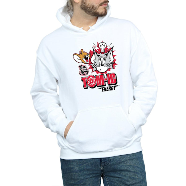 Tom And Jerry Herr Tomic Energy Hoodie S Vit White S