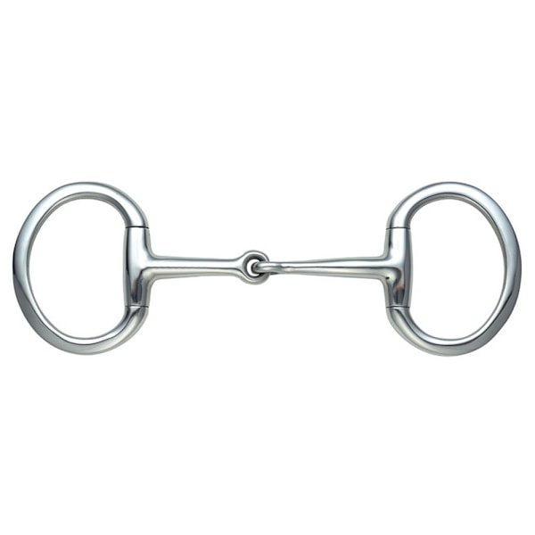 Shires Jointed Horse Eggbutt Snaffle Bit 4.5in Silver Silver 4.5in