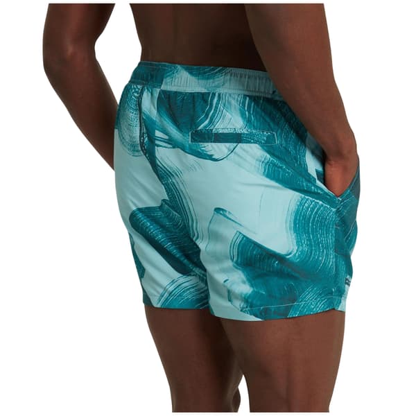 Ted Baker Herr Badshorts med tryck XS Turkos Turquoise XS