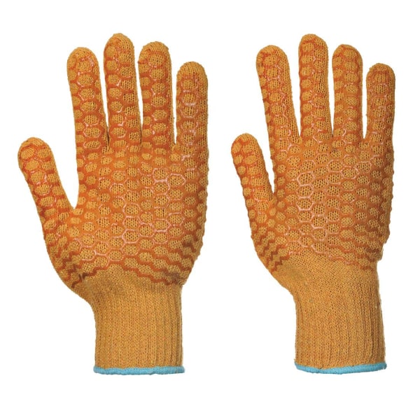 Portwest Unisex Adult Criss-Cross Grip Gloves L Orange Orange L