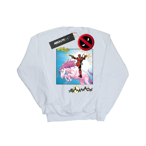 Marvel Herr Deadpool Hey You Sweatshirt XL Vit White XL