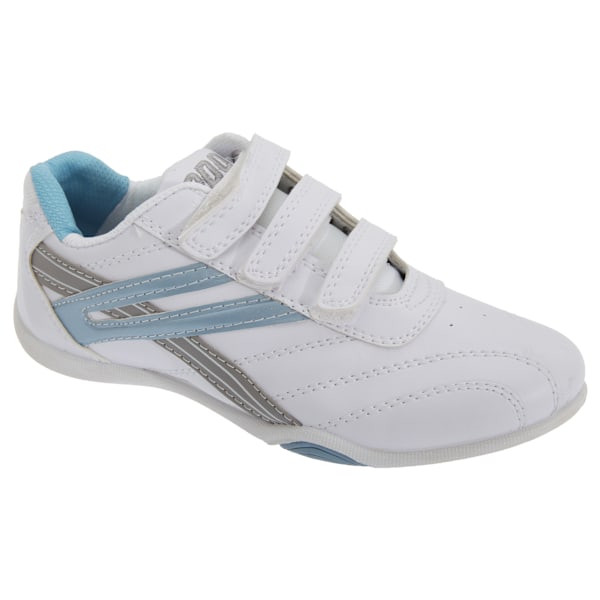 Dek Womens/Ladies Raven 3 Touch Fastening Trainers 3 UK Vit/Ljusblå White/Light Blue 3 UK