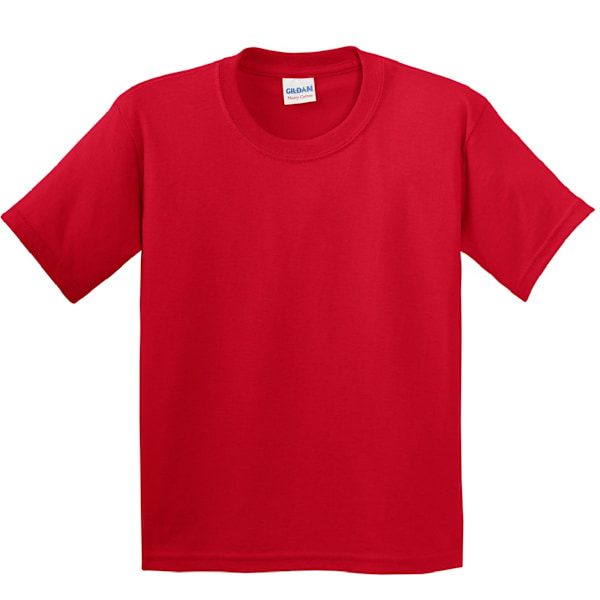 Gildan Youth Unisex Heavy Cotton T-Shirt M Röd Red M